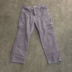 PacSun Lilac Corduroy Elastic Waist Cargo Pants